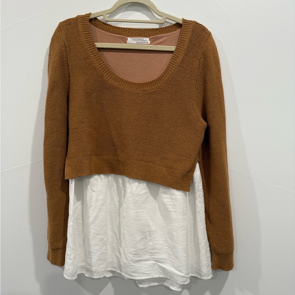 Anthropology Layered Sweater